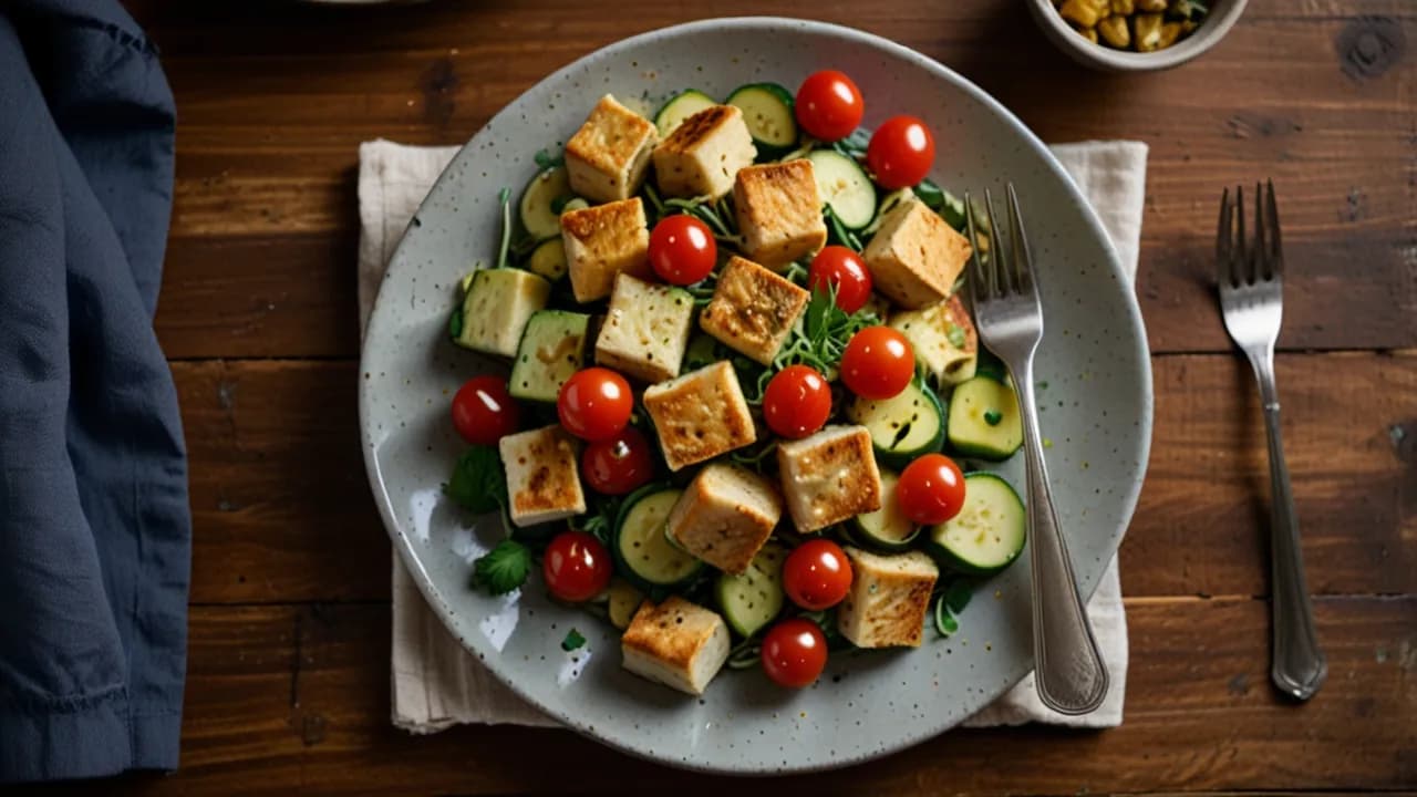 Cukinia z tofu: przepis na szybkie i zdrowe danie wegetariańskie