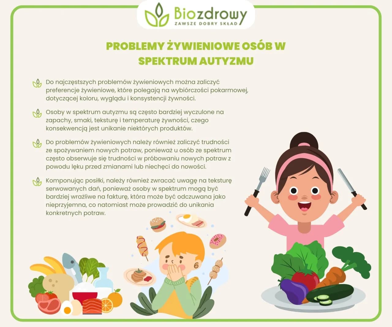 Skuteczna dieta dla dzieci z autyzmem - przepisy, które pomogą maluchom