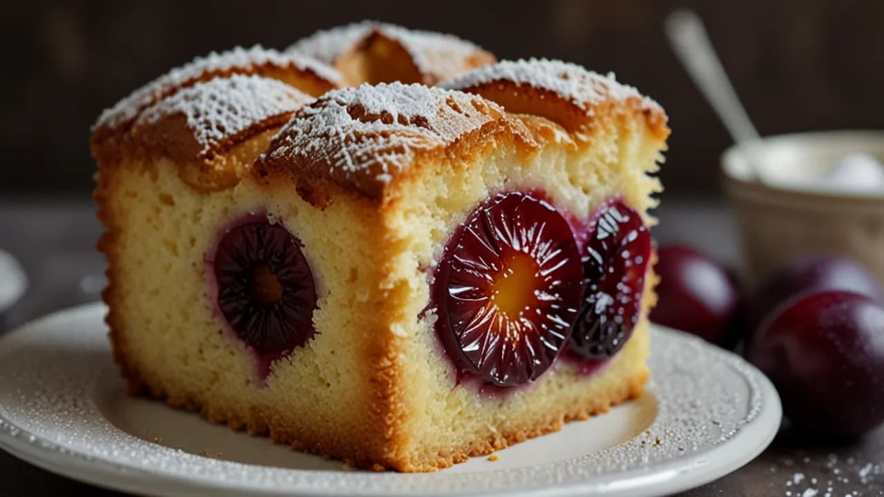 Jak zrobić dietetyczny placek ze śliwkami: przepis krok po kroku i kalorie