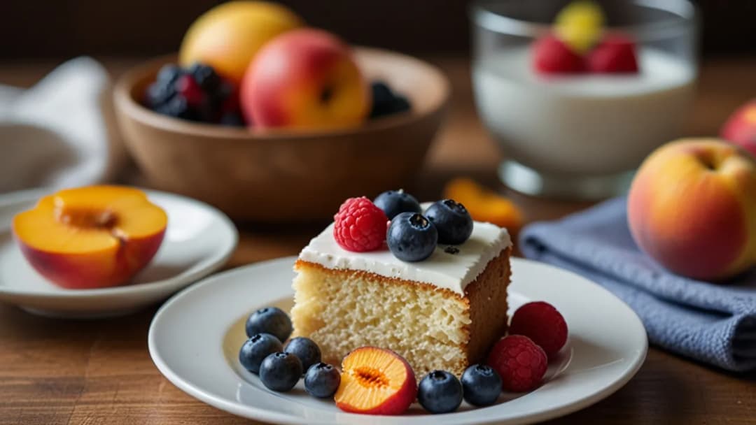 Ciasto jogurtowe fit z owocami: Przepis na zdrowy deser bez cukru